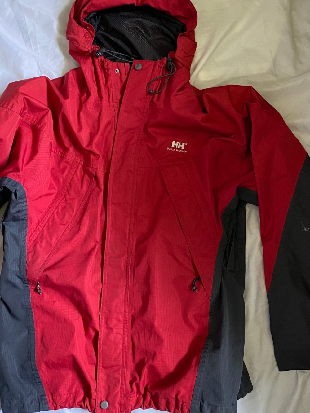 Helly Hansen Water & Wind Resistant Red Jacket Mens Size Medium